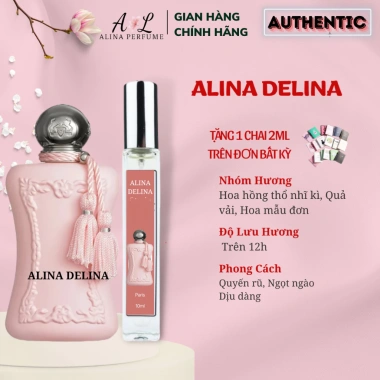 Nước Hoa Nữ GP Delina 10ml Chính Hãng Thơm Lâu Ngọt Ngào, Quyến Rũ, Giá 122.500₫ 2 Nước Hoa Nữ GP Delina 10ml Chính Hãng Thơm Lâu Ngọt Ngào, Quyến Rũ, Giá 122.500₫ 2