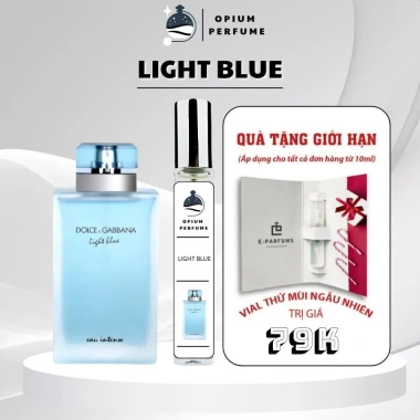 Nước hoa nữ Light Blue 10ml - Hương quyến rũ, tươi mát, tinh tế - Opium giảm còn 118.878₫