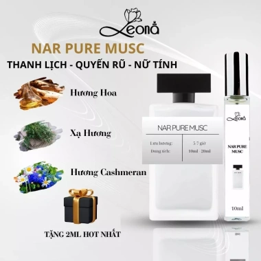 Nước hoa nữ NARCISO Pure Musc Leona Parfum 10ml trắng quyến rũ thanh lịch giá 275k
