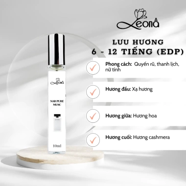 Nước hoa nữ Narciso Pure Musc Nar trắng chiết 10ml - Quyến rũ, Thanh lịch, Nữ tính - Flora Perfum - Giá ưu đãi 127k
