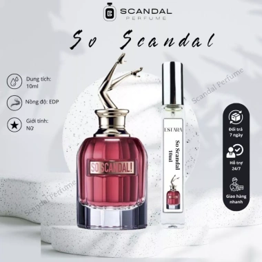 Nước hoa nữ So Scandal EDP 10ml ESTARA - Thơm lâu, ngọt ngào, quyến rũ, 99.150₫