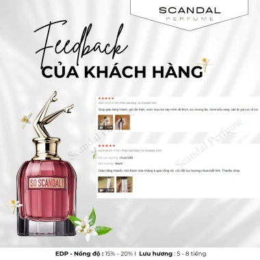 Nước hoa nữ So Scandal EDP 10ml ESTARA - Thơm lâu, ngọt ngào, quyến rũ, 99.150₫