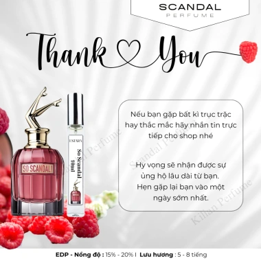 Nước hoa nữ So Scandal EDP 10ml ESTARA - Thơm lâu, ngọt ngào, quyến rũ, 99.150₫