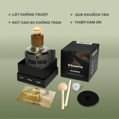 Nước hoa ô tô 1Roadtrip 100ml Pear Grove - Tinh dầu thiên nhiên, khử mùi, chống say xe, thơm lâu, giảm giá 386k 9
