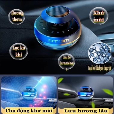 Nước Hoa Ô Tô ATOM 55ml Chính Hãng – Dầu Thơm Khử Mùi, Thanh Lọc Không Khí, Chống Say Xe Cao Cấp