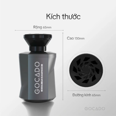 Nước Hoa Ô Tô Cao Cấp Gocado VƯỢNG BOSS GRAY 160ml - Hương Tươi Mát, Khử Mùi, Chống Say, Dễ Chịu 4