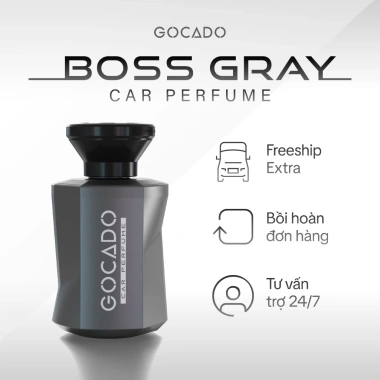 Nước Hoa Ô Tô Cao Cấp Gocado VƯỢNG BOSS GRAY 160ml - Hương Tươi Mát, Khử Mùi, Chống Say, Dễ Chịu 7