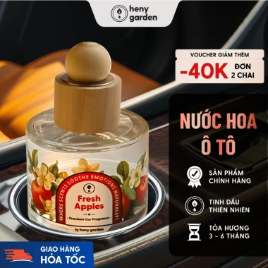 Nước Hoa Ô Tô Cao Cấp HENY GARDEN 50ml 100ml Tinh Dầu Thơm Khử Mùi Chống Say Xe 339.000