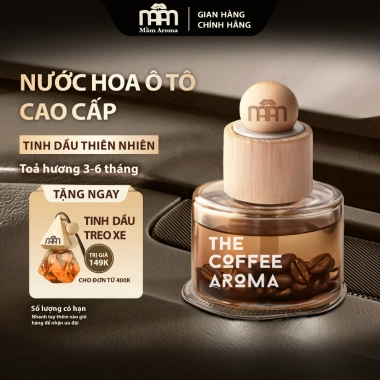Nước Hoa Ô Tô Cao Cấp Hương Cà Phê Aroma - Khử Mùi Dễ Chịu, Không Gây Say Xe, Giá 250.000₫