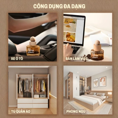 Nước Hoa Ô Tô Cao Cấp Hương Cà Phê Aroma - Khử Mùi Dễ Chịu, Không Gây Say Xe, Giá 250.000₫
