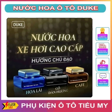 Nước hoa ô tô DUKE cao cấp 100% thiên nhiên – Khử mùi, chống say xe, an toàn sức khoẻ, giá 169.000₫