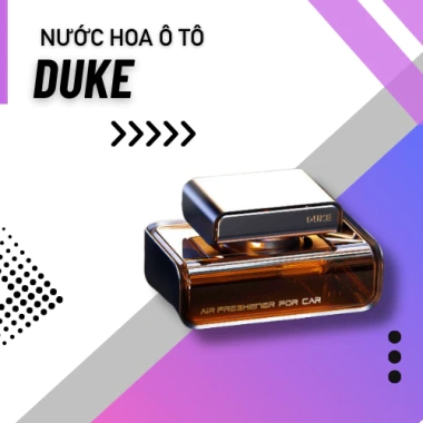 Nước hoa ô tô Duke cao cấp nhập khẩu Pháp, chiết xuất 100% thiên nhiên, khử mùi, chống say xe – 216.000₫