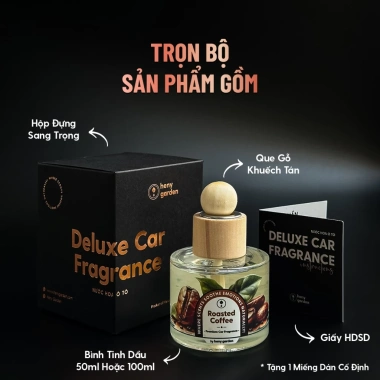 Nước Hoa Ô Tô Mùi Cafe Roasted Coffee HENY GARDEN - Khử Mùi, Chống Say Xe 339k 8