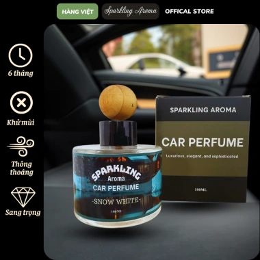 Nước Hoa Ô Tô Sparkling Aroma Cao Cấp - Tinh Dầu Sang Trọng, Khử Mùi, Chống Say Xe, An Toàn 139k 5