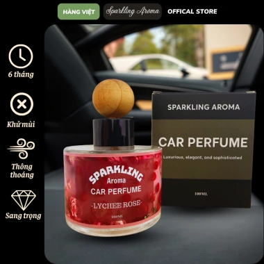 Nước Hoa Ô Tô Sparkling Aroma Cao Cấp - Tinh Dầu Sang Trọng, Khử Mùi, Chống Say Xe, An Toàn 139k 6