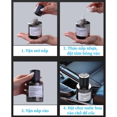 Nước hoa ô tô tinh dầu thơm 4 mùi, khử mùi, lưu hương lâu, giảm say xe - 98.000đ 7 Nước hoa ô tô tinh dầu thơm 4 mùi, khử mùi, lưu hương lâu, giảm say xe - 98.000đ 7