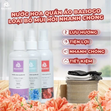 Nước hoa quần áo Bali Ogo 100ml - Xịt vải khô thơm lâu, kháng khuẩn, giảm giá 34k
