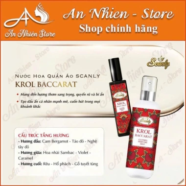 Nước hoa quần áo Scanly thơm suốt ngày dài, giảm còn 120.000đ, giá gốc 145.200đ
