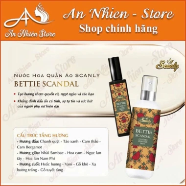 Nước hoa quần áo Scanly thơm suốt ngày dài, giảm còn 120.000đ, giá gốc 145.200đ