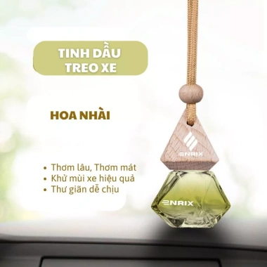 Nước hoa treo xe ô tô Enrix 10ml Khử mùi hôi, chống say xe, tinh dầu sáp thơm 7