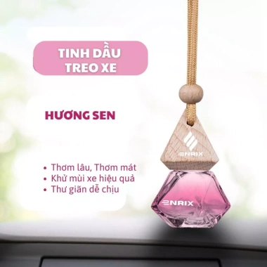 Nước hoa treo xe ô tô Enrix 10ml Khử mùi hôi, chống say xe, tinh dầu sáp thơm 8