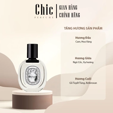 Nước hoa unisex L'eau Papier CHIC - Hương quyến rũ sang trọng, giảm còn 199.000₫ 2