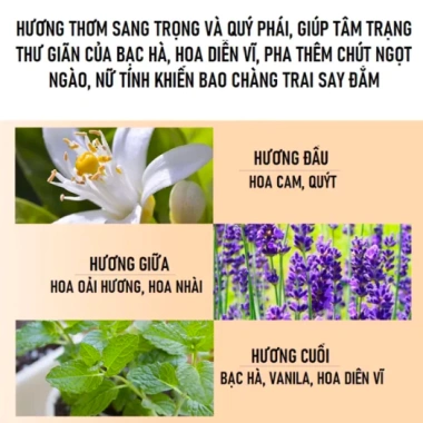 Nước hoa Venus Advent 30ml - Hương ngọt ngào, quyến rũ, lưu hương 6h, giá 127.500đ
