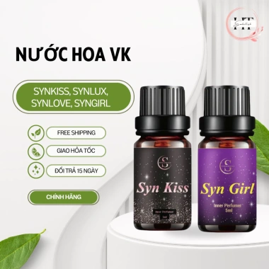 Nước Hoa VK Nữ SYNKISS 5ml – Khử Mùi Cô Bé, Lưu Hương Lâu, Hương Ngọt Ngào, Giá 75.000đ