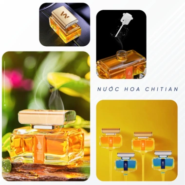Nước Hoa Xe Hơi Chitian 80ml Nhập Khẩu Cao Cấp - Khử Mùi, Chống Say Xe, Tự Nhiên