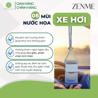 Nước Hoa Xe Hơi Zenme 8ml – Thơm Lâu, Giảm Say Xe, Nhiều Mùi Hương, Giá 87.000₫ 2 Nước Hoa Xe Hơi Zenme 8ml – Thơm Lâu, Giảm Say Xe, Nhiều Mùi Hương, Giá 87.000₫ 2