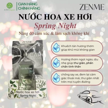 Nước Hoa Xe Hơi Zenme 8ml – Thơm Lâu, Giảm Say Xe, Nhiều Mùi Hương, Giá 87.000₫