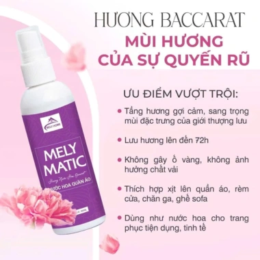 Nước hoa xịt quần áo Melymatic thơm lâu, hương mát sang trọng - Giá chỉ 45.000₫ 7