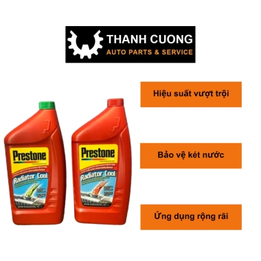 Nước làm mát Prestone 1L - Giải nhiệt két du lịch màu xanh đỏ, ưu đãi 84.980