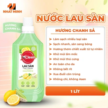 Nước Lau Sàn Đậm Đặc 1L XCleen Hương Nước Hoa Pháp - Thơm Lâu, Siêu Tiết Kiệm, Khử Mùi - Giá 46.000 VND 3