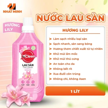 Nước Lau Sàn Đậm Đặc 1L XCleen Hương Nước Hoa Pháp - Thơm Lâu, Siêu Tiết Kiệm, Khử Mùi - Giá 46.000 VND 6