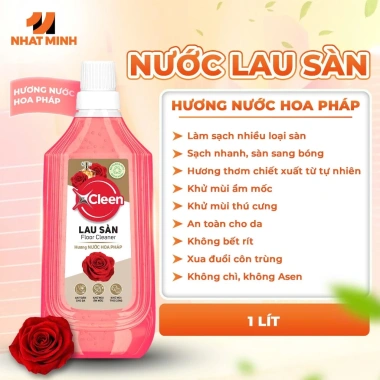Nước Lau Sàn Đậm Đặc 1L XCleen Hương Nước Hoa Pháp - Thơm Lâu, Siêu Tiết Kiệm, Khử Mùi - Giá 46.000 VND 7