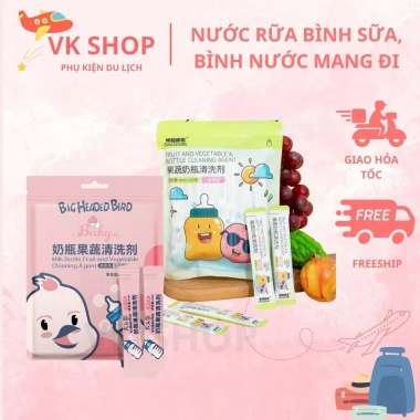 Nước Rửa Bình Sữa Trái Cây - Mang Đi Du Lịch, An Toàn, Giặt Sạch Hiệu Quả, 30.000₫ Nước Rửa Bình Sữa Trái Cây - Mang Đi Du Lịch, An Toàn, Giặt Sạch Hiệu Quả, 30.000₫