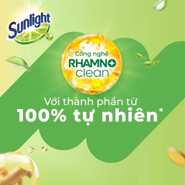 Nước rửa chén Sunlight Bio-care 100% tự nhiên, túi 3.3 kg - Giá ưu đãi 113.000₫