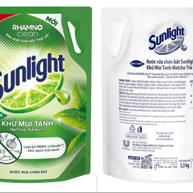 Nước rửa chén Sunlight Bio-care 100% tự nhiên, túi 3.3 kg - Giá ưu đãi 113.000₫