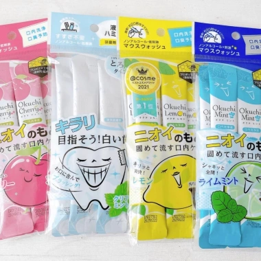 Nước súc miệng Okuchi Nhật Bản dạng thanh bỏ túi gói 5 - Khử mùi, thơm mát, giá chỉ 86.000 VND 2 Nước súc miệng Okuchi Nhật Bản dạng thanh bỏ túi gói 5 - Khử mùi, thơm mát, giá chỉ 86.000 VND 2