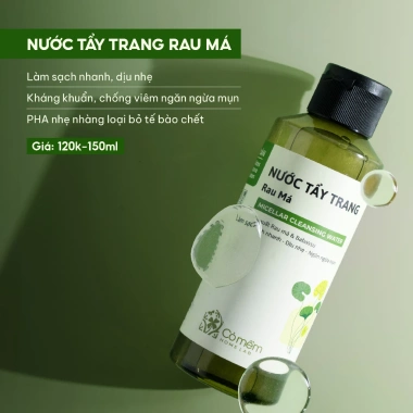 Nước tẩy trang 150ml Cỏ Mềm - Sạch sâu, dịu nhẹ cho da thường, khô, mụn, dầu, nhạy cảm - 126.000đ 2