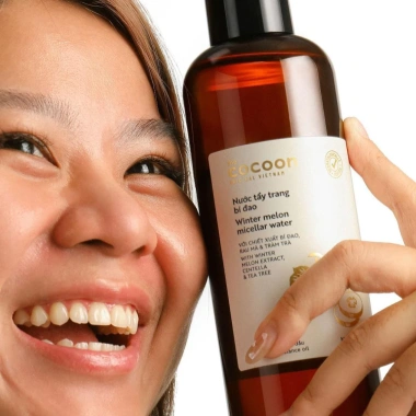 Nước tẩy trang bí đao Cocoon Rosslyn 140ml/500ml - Tẩy sạch makeup, giảm dầu, giá ưu đãi 173k