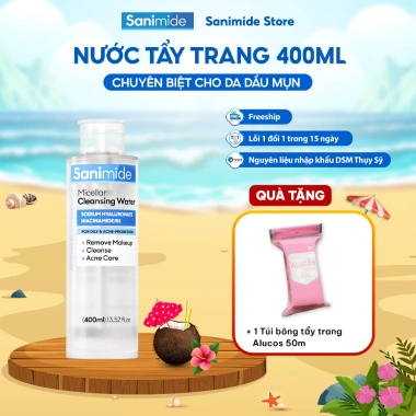 Nước Tẩy Trang Sanimide Da Dầu Mụn Nhạy Cảm - Không Kích Ứng, Giá 19.000