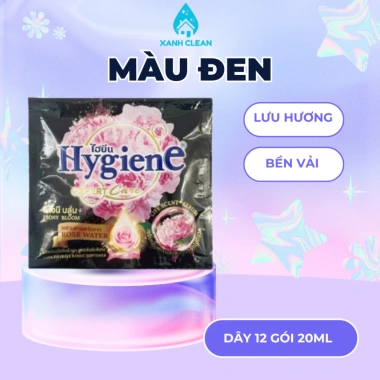 Nước Xả Vải Hygiene Dây 12 Gói 20ml - Hương Thơm Lâu, Làm Mềm Vải, Công Nghệ Thái Lan, Giá 6.000 VND 6
