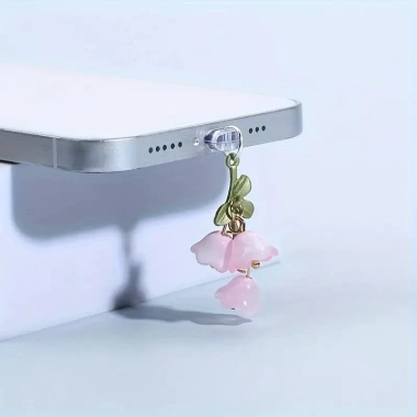 Nút Bịt Chống Bụi Mobile Hình Hoa Lily - Đệm Lỗ Cắm Điện Thoại DIY Giá 36,477 VND 5