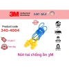 Nút bịt tai 3M Ultrafit 340-4.004 giảm ồn 25dB, mềm nhẹ, dây đeo, polymer cao cấp Giá sỉ 24.000 VND