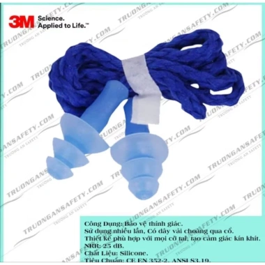 Nút bịt tai chống ồn 3M chính hãng có dây - Dùng nhiều lần, giảm giá 44.999₫