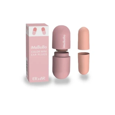 Nút Bịt Tai Chống ồn Hình Viên Thuốc Gấu Pink Mềm Mại Có Hộp Đựng Giá 38.000₫