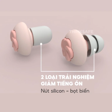 Nút bịt tai iMeBoBo 2.023 chống ồn giảm 40‑50dB khi ngủ, đi tàu xe | Thinksafe 5