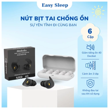 Nút bịt tai iMeBoBo chống ồn công nghệ mới – Giảm tiếng ồn, ngăn ngủ ngáy, giá ưu đãi 125.000đ